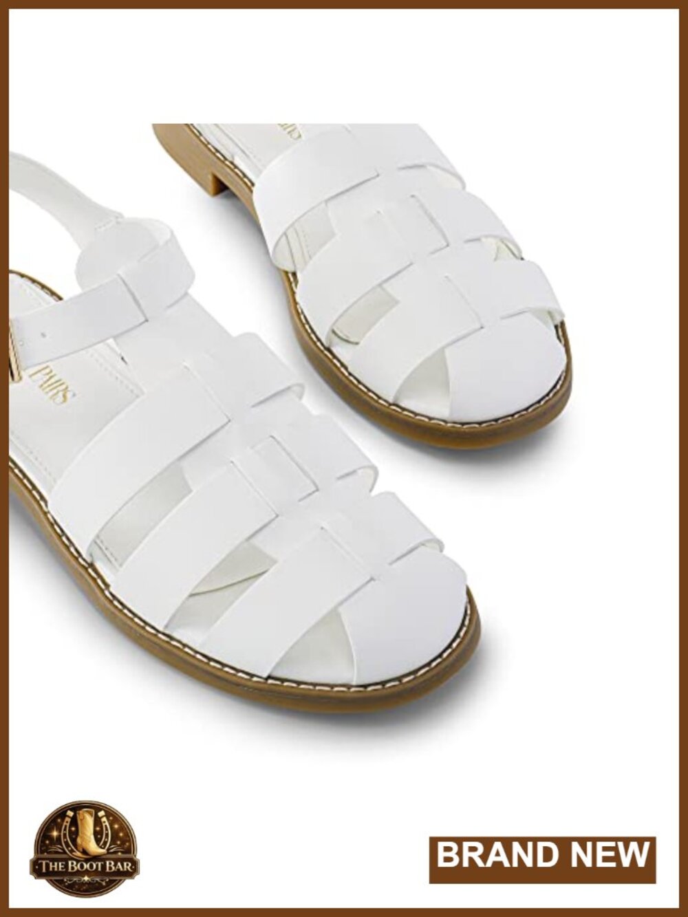 Woven Fisherman Braided Flat Sandals - Classic Gladiator Strappy Closed Toe - Picture 5 of 6
